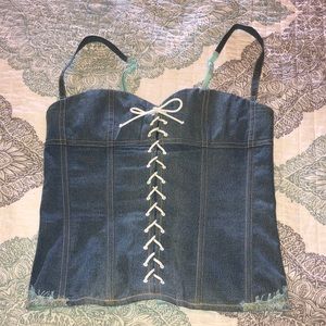 Victoria Secret Denim bustier / corset